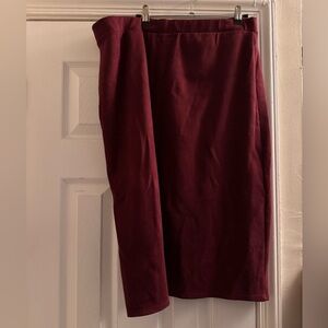 Burgundy Women's Skirt